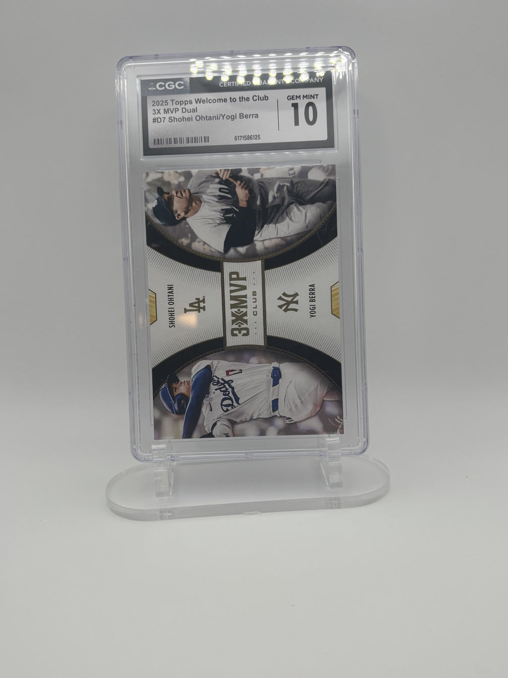 2025 Topps Welcome to the Club 3X MVP Dual Shohei Ohtani Yogi Berra CGC 10
