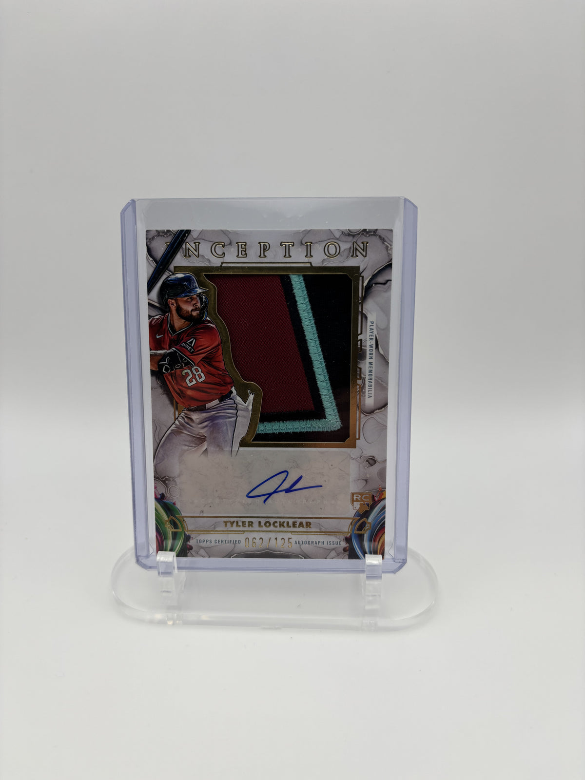 2025 Topps Inception Tyler Locklear RC Jumbo Patch Auto 062/125 #IAJP-TL